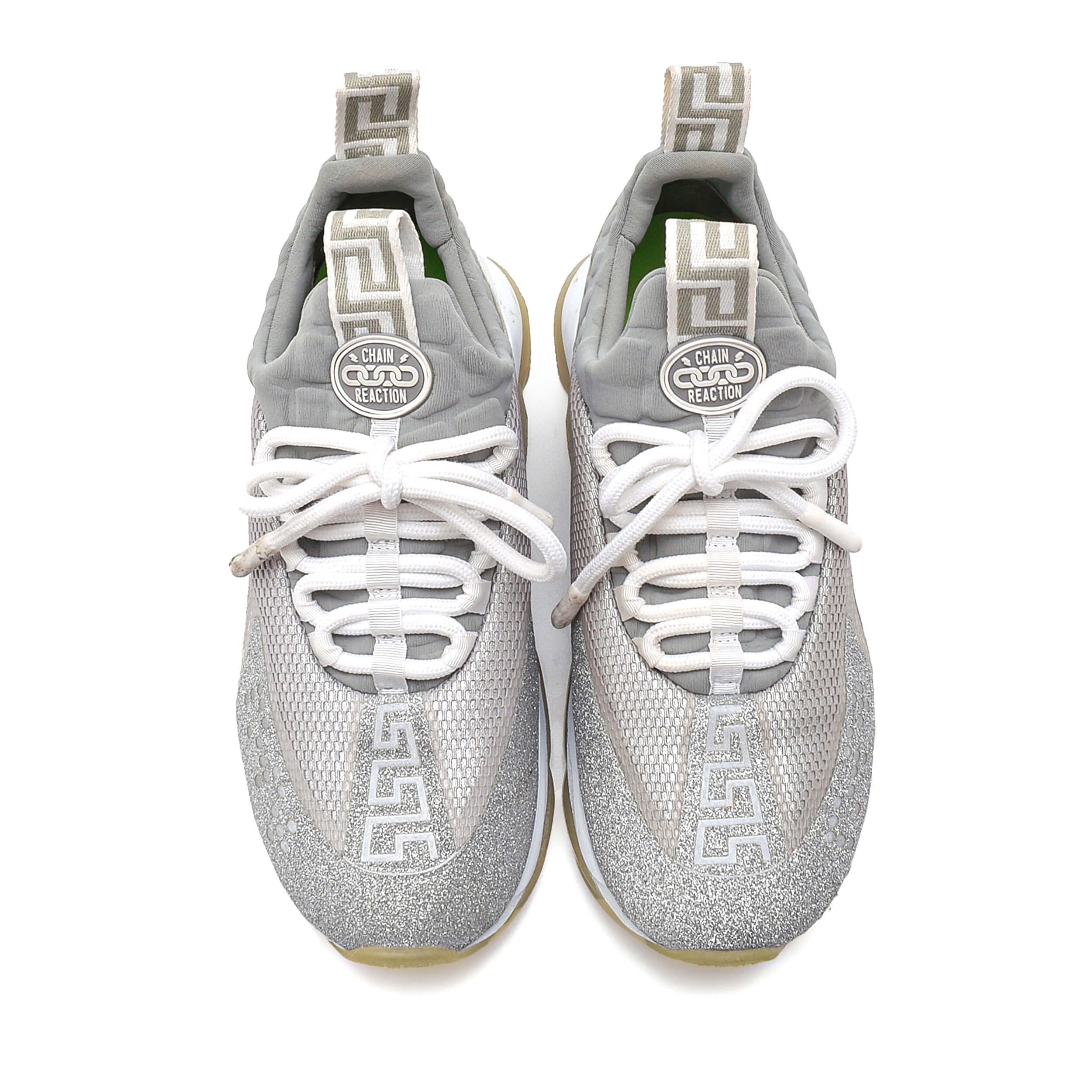 Versace - Silver Glitter Sneakers 